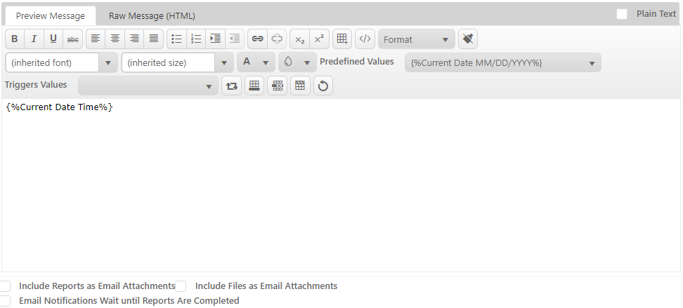 HTML Message Design